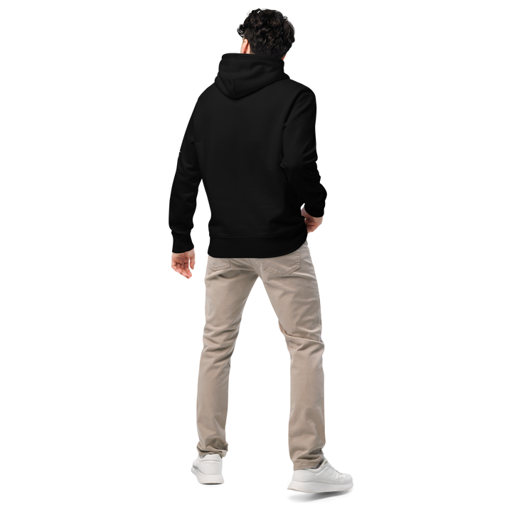 Felpa con cappuccio ecologica classica unisex GUFETTO 1 BIANCO OCCHI GIALLI - Gufetto Brand 