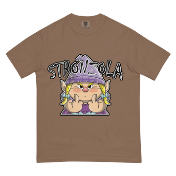T-shirt pesante tinta in capo Premium Uomo Stronzola COLOR