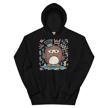 Felpa con cappuccio Unisex Donna/Uomo Gufetto Art.