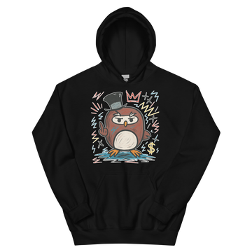 Felpa con cappuccio Unisex Uomo/Donna Gufetto Art.