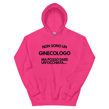 Felpa con cappuccio Unisex Uomo/Donna Ginecologo