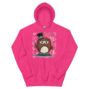 Felpa con cappuccio Unisex Donna/Uomo Gufetto Art.