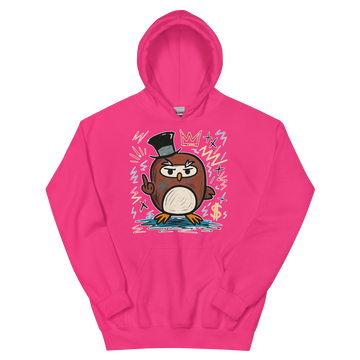 Felpa con cappuccio Unisex Uomo/Donna Gufetto Art.