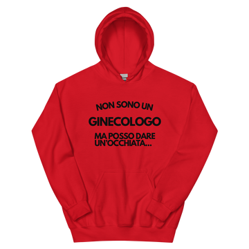 Felpa con cappuccio Unisex Uomo/Donna Ginecologo