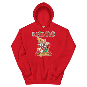Felpa con cappuccio Unisex Uomo/Donna Fragolo