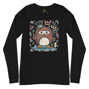 T-shirt a maniche lunghe unisex Uomo/Donna Gufetto Art.