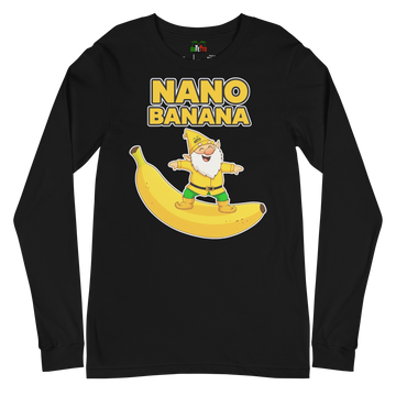 T-shirt a maniche lunghe unisex Uomo/Donna Nano Banana