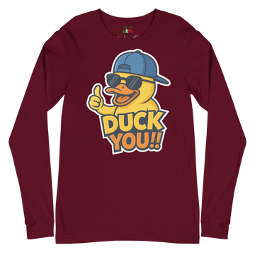 T-shirt a maniche lunghe unisex Uomo/Donna DUCK YOU