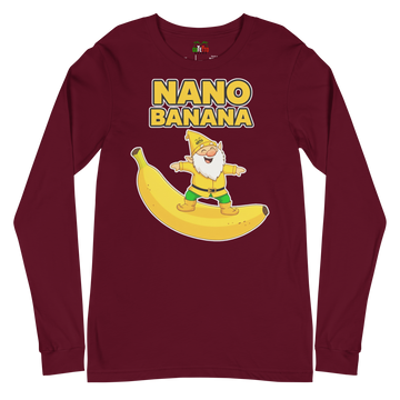 T-shirt a maniche lunghe unisex Uomo/Donna Nano Banana