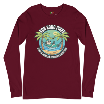 T-shirt a maniche lunghe unisex Uomo/Donna Risparmio Energetico