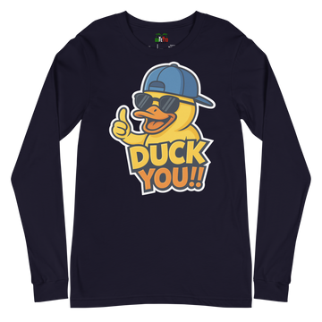 T-shirt a maniche lunghe unisex Uomo/Donna DUCK YOU