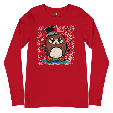 T-shirt a maniche lunghe unisex Uomo/Donna Gufetto Art.