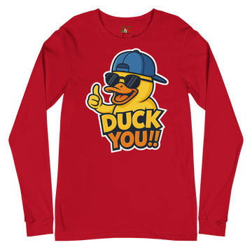 T-shirt a maniche lunghe unisex Uomo/Donna DUCK YOU