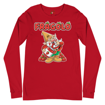 T-shirt a maniche lunghe unisex Uomo/Donna Fragolo