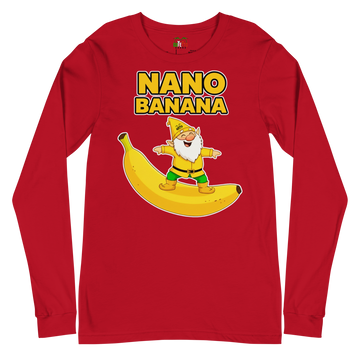 T-shirt a maniche lunghe unisex Uomo/Donna Nano Banana