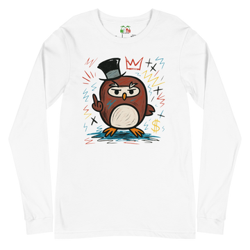 T-shirt a maniche lunghe unisex Uomo/Donna Gufetto Art.