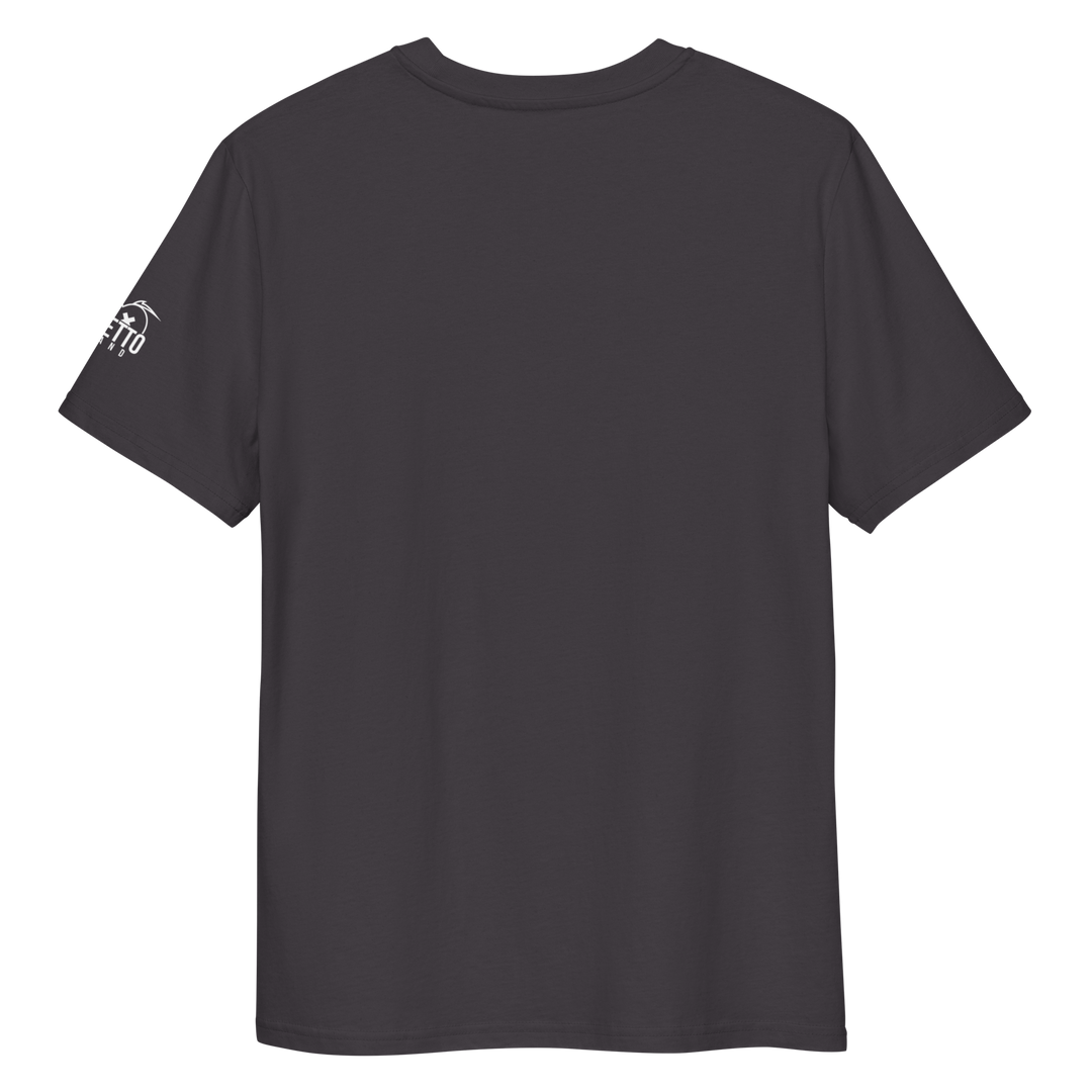 Maglietta in cotone organico unisex GUFETTO 1 BIANCO OCCHI ROSSI - Gufetto Brand 