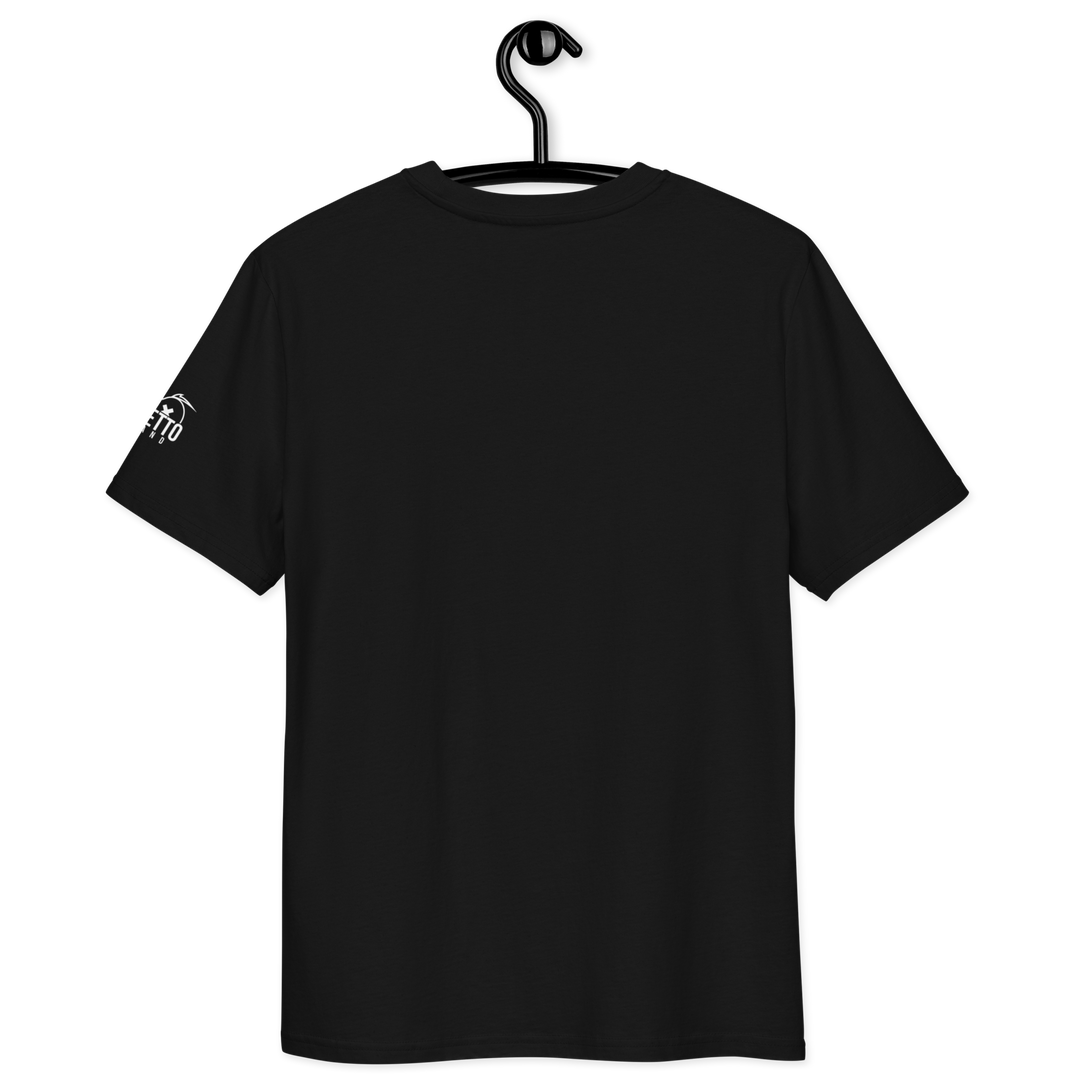 Maglietta in cotone organico unisex GUFETTO 1 BIANCO OCCHI ROSSI - Gufetto Brand 