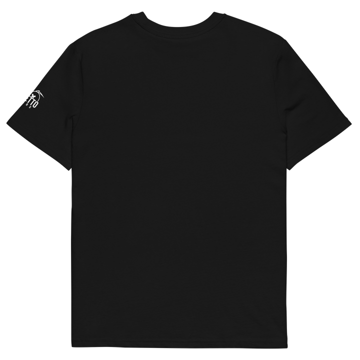 Maglietta in cotone organico unisex GUFETTO 1 BIANCO OCCHI ROSSI - Gufetto Brand 