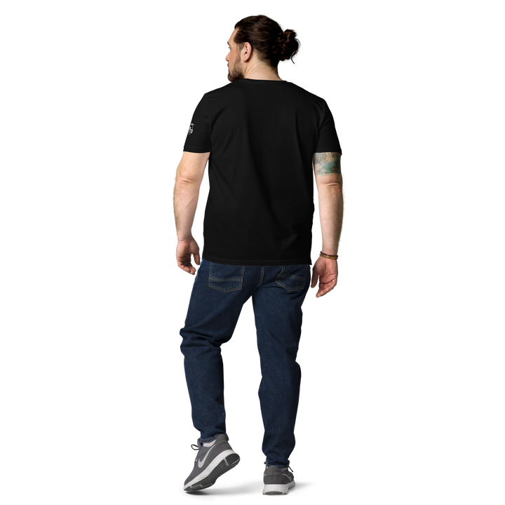 Maglietta in cotone organico unisex GUFETTO 1 BIANCO OCCHI ROSSI - Gufetto Brand 