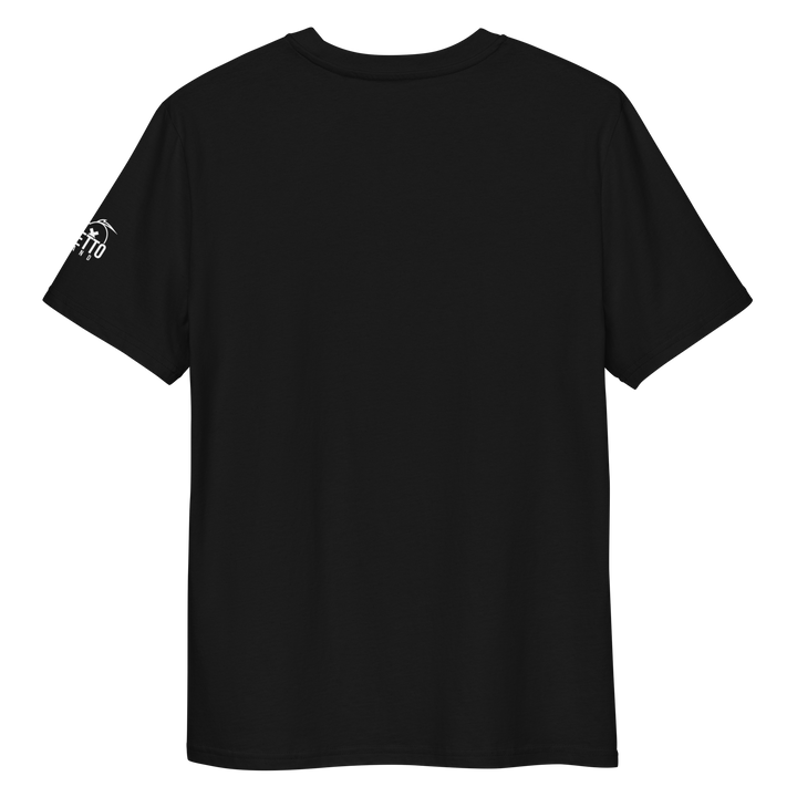 Maglietta in cotone organico unisex GUFETTO 1 BIANCO OCCHI ROSSI - Gufetto Brand 