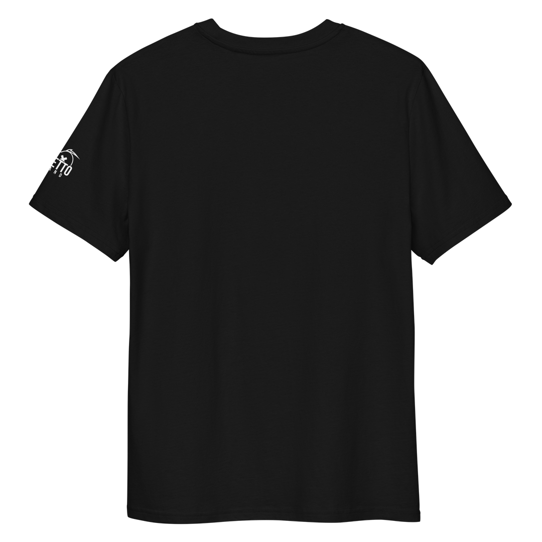 Maglietta in cotone organico unisex GUFETTO 2 BIANCO OCCHI GIALLI - Gufetto Brand 