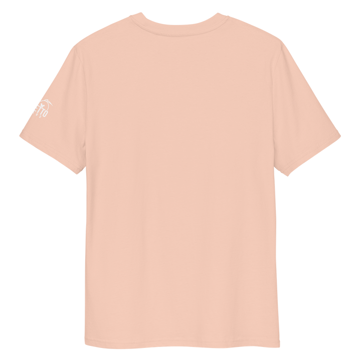 Maglietta in cotone organico unisex GUFETTO 1 BIANCO OCCHI ROSSI - Gufetto Brand 