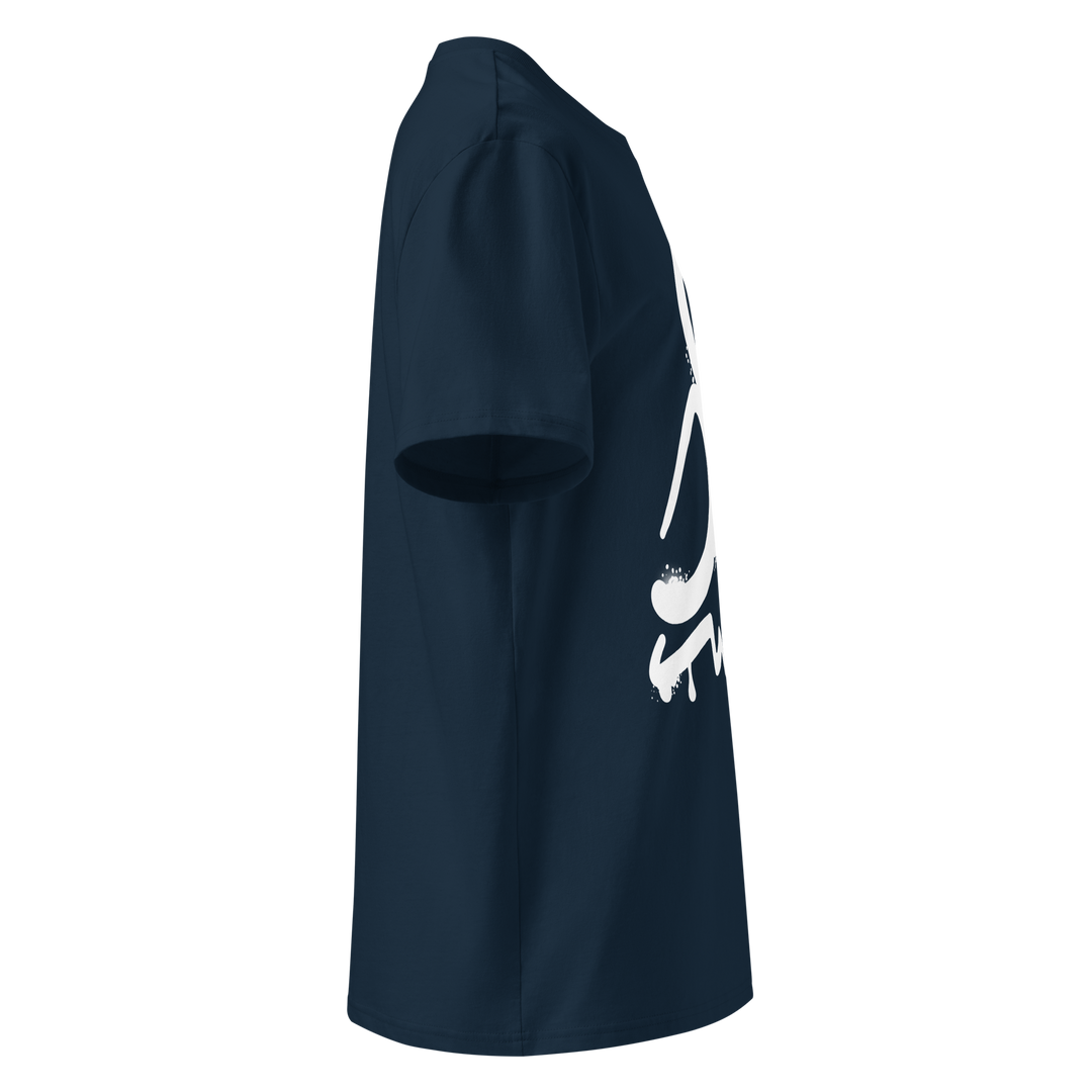 Maglietta in cotone organico unisex GUFETTO 1 BIANCO OCCHI ROSSI - Gufetto Brand 