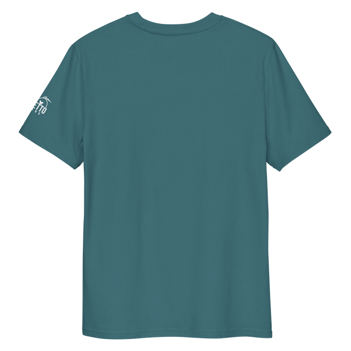 Maglietta in cotone organico unisex GUFETTO 1 BIANCO OCCHI ROSSI - Gufetto Brand 