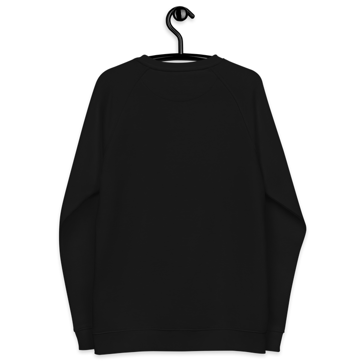 Felpa raglan in tessuto organico unisex GUFETTO OCCHI BIANCHI - Gufetto Brand 