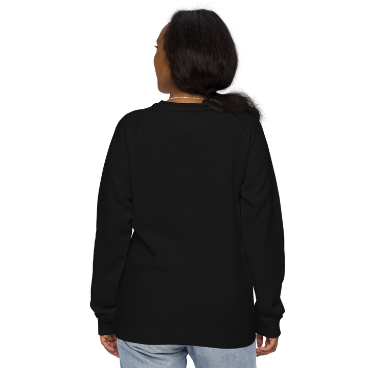 Felpa raglan in tessuto organico unisex GUFETTO OCCHI BIANCHI - Gufetto Brand 