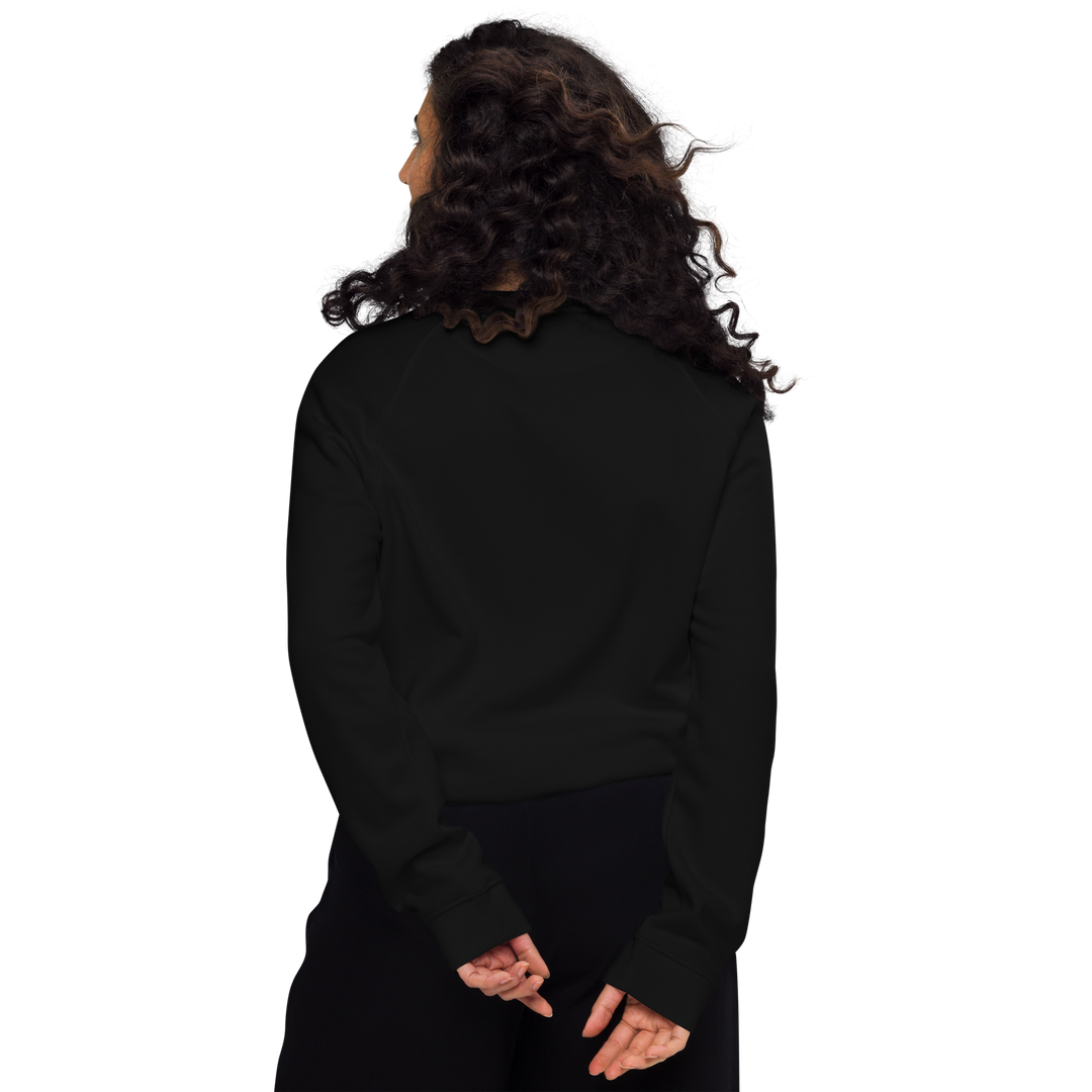 Felpa raglan in tessuto organico unisex GUFETTO OCCHI BIANCHI - Gufetto Brand 