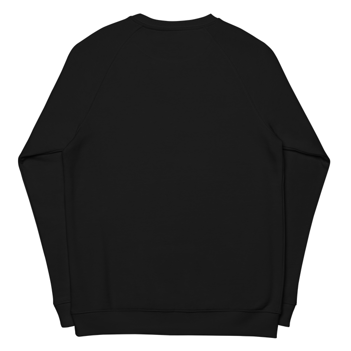 Felpa raglan in tessuto organico unisex GUFETTO OCCHI BIANCHI - Gufetto Brand 