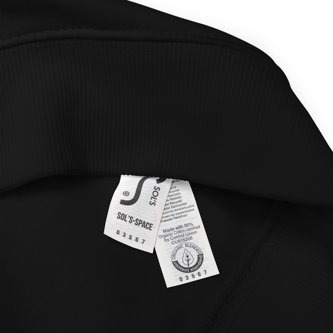 Felpa raglan in tessuto organico unisex GUFETTO OCCHI BIANCHI - Gufetto Brand 