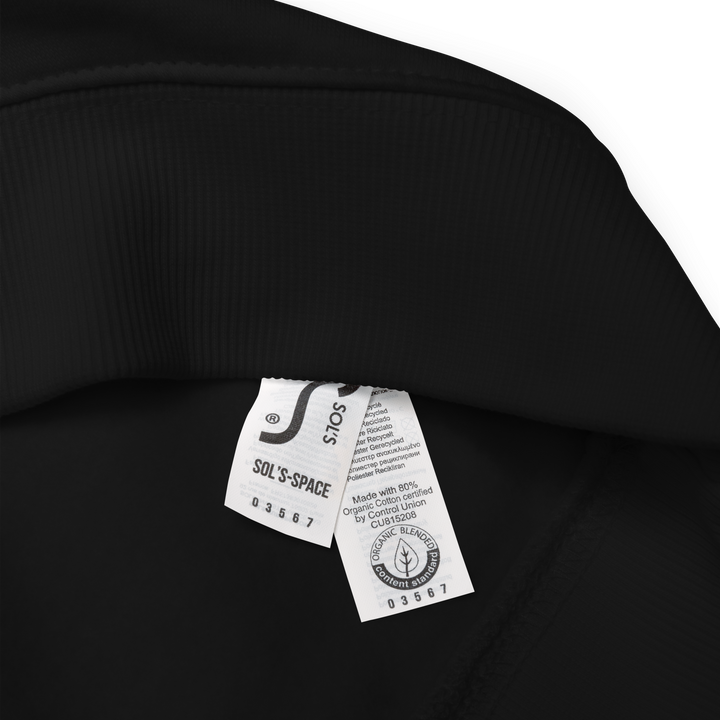 Felpa raglan in tessuto organico unisex GUFETTO OCCHI BIANCHI - Gufetto Brand 