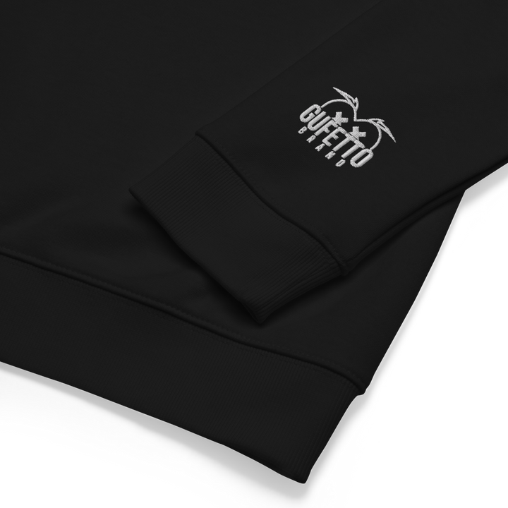 Felpa raglan in tessuto organico unisex GUFETTO OCCHI BIANCHI - Gufetto Brand 