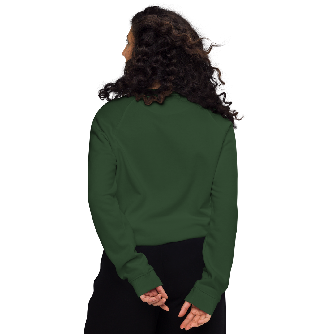 Felpa raglan in tessuto organico unisex GUFETTO OCCHI BIANCHI - Gufetto Brand 