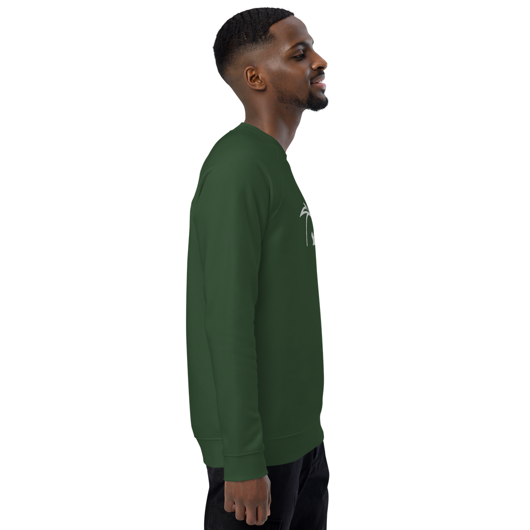 Felpa raglan in tessuto organico unisex GUFETTO OCCHI BIANCHI - Gufetto Brand 