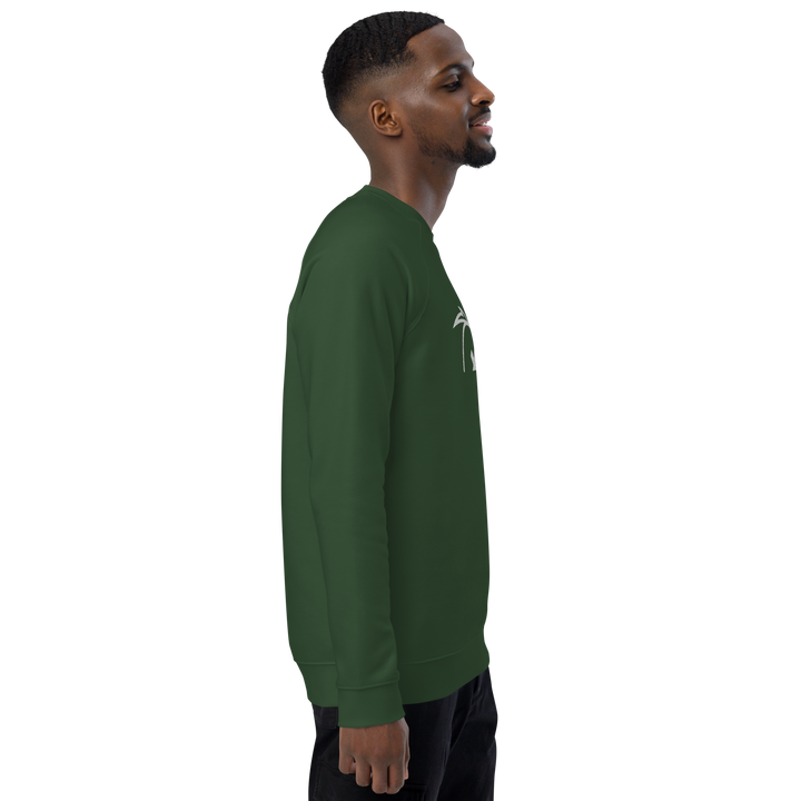 Felpa raglan in tessuto organico unisex GUFETTO OCCHI BIANCHI - Gufetto Brand 