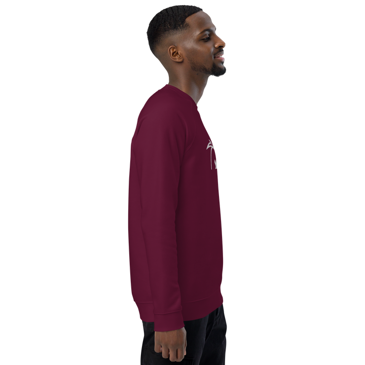 Felpa raglan in tessuto organico unisex GUFETTO OCCHI BIANCHI - Gufetto Brand 