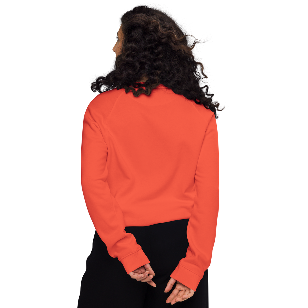 Felpa raglan in tessuto organico unisex GUFETTO OCCHI BIANCHI - Gufetto Brand 