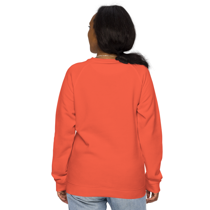 Felpa raglan in tessuto organico unisex GUFETTO OCCHI BIANCHI - Gufetto Brand 