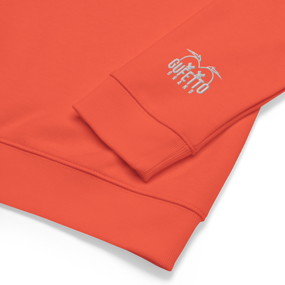 Felpa raglan in tessuto organico unisex GUFETTO OCCHI BIANCHI - Gufetto Brand 