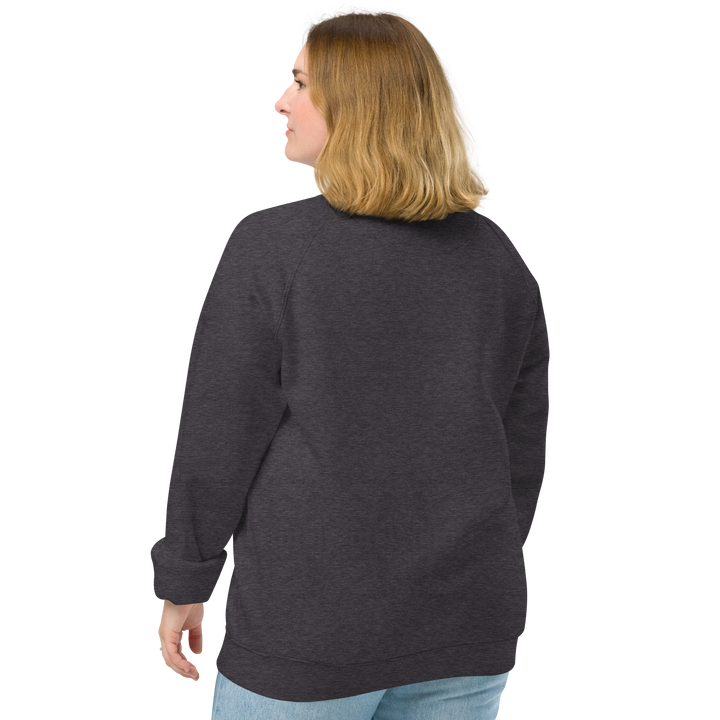 Felpa raglan in tessuto organico unisex GUFETTO OCCHI BIANCHI - Gufetto Brand 