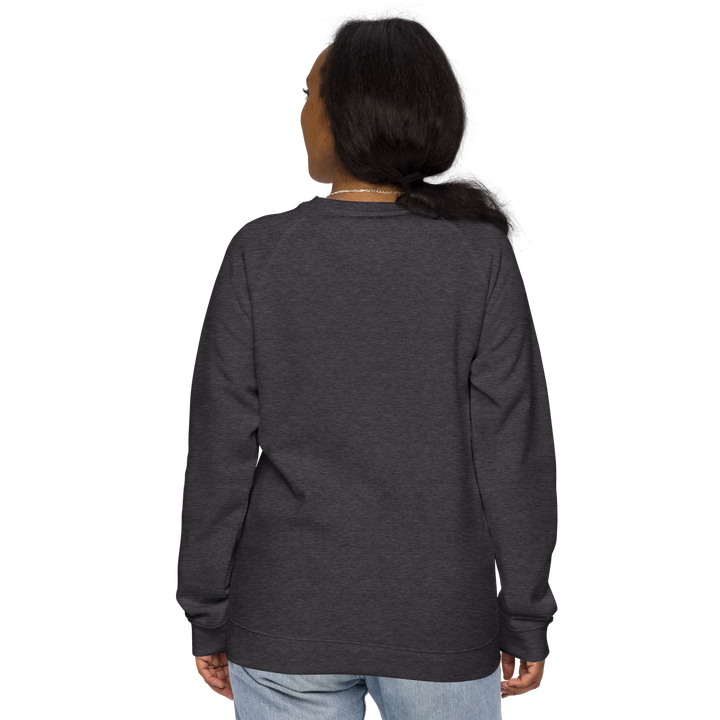 Felpa raglan in tessuto organico unisex GUFETTO OCCHI BIANCHI - Gufetto Brand 