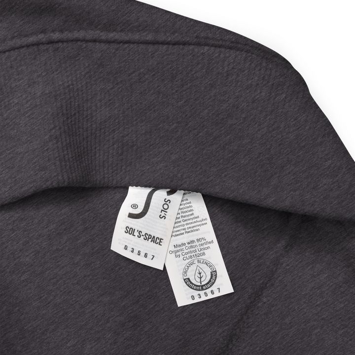 Felpa raglan in tessuto organico unisex GUFETTO OCCHI BIANCHI - Gufetto Brand 