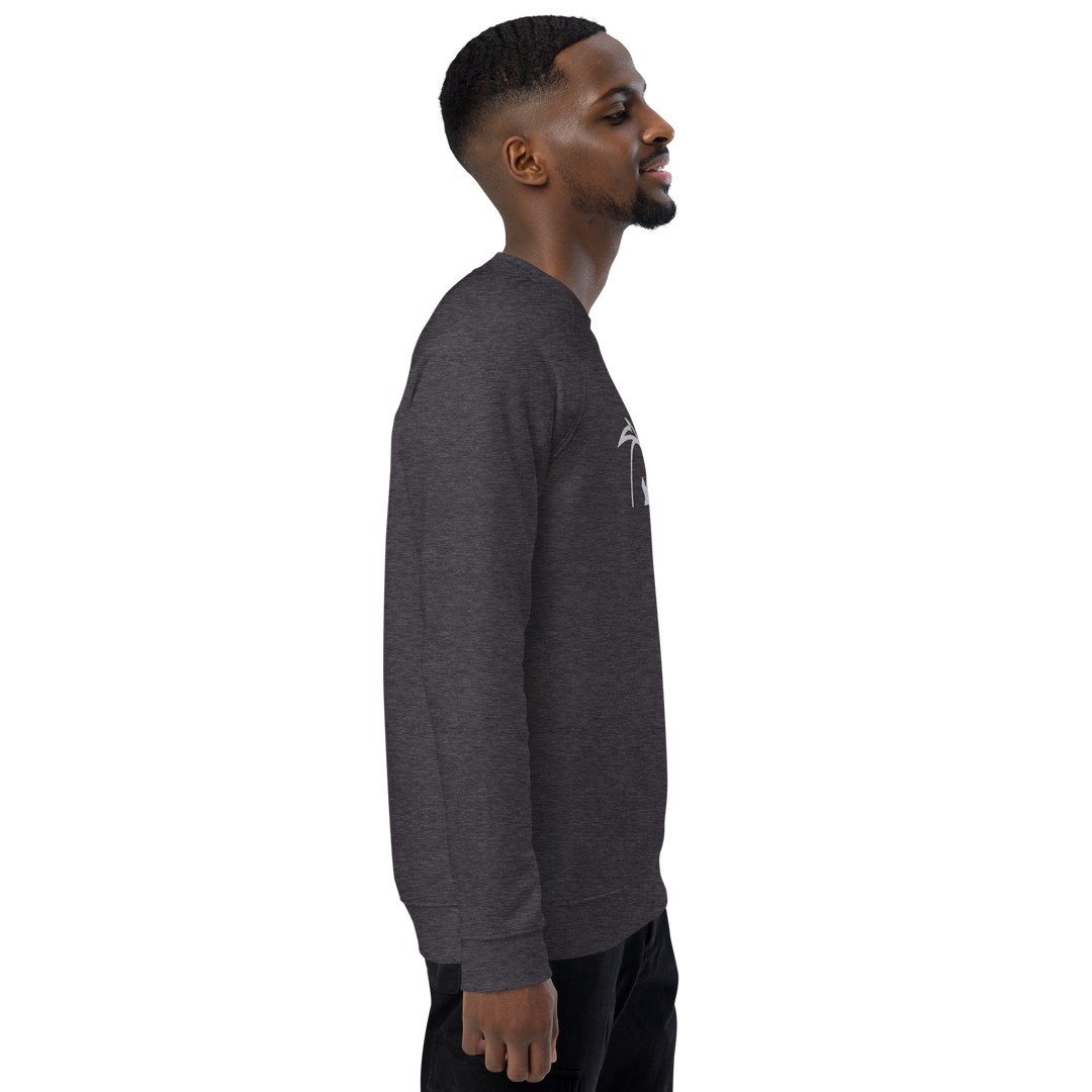 Felpa raglan in tessuto organico unisex GUFETTO OCCHI BIANCHI - Gufetto Brand 