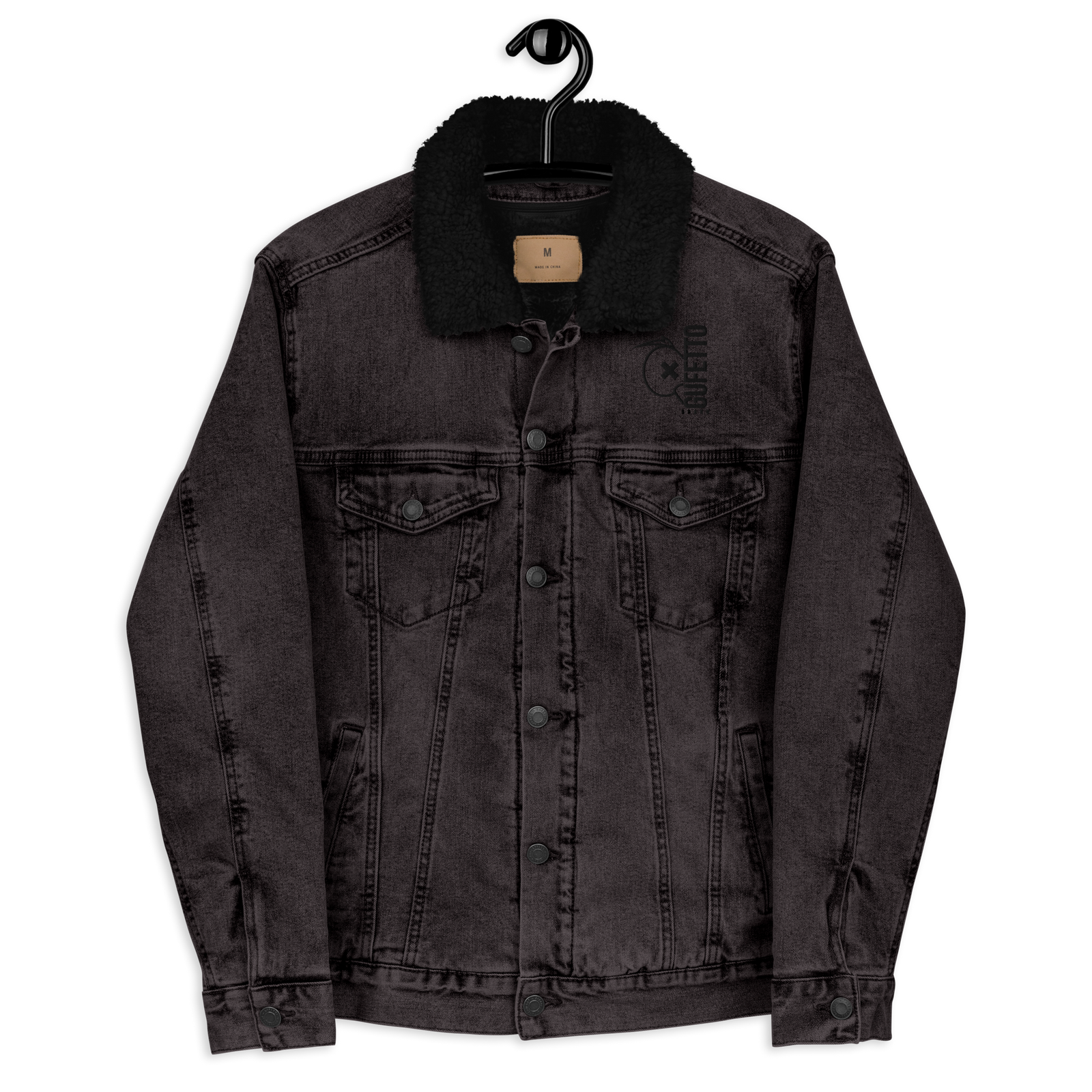 Giacca di jeans sherpa unisex Gufetto Brand - Gufetto Brand 