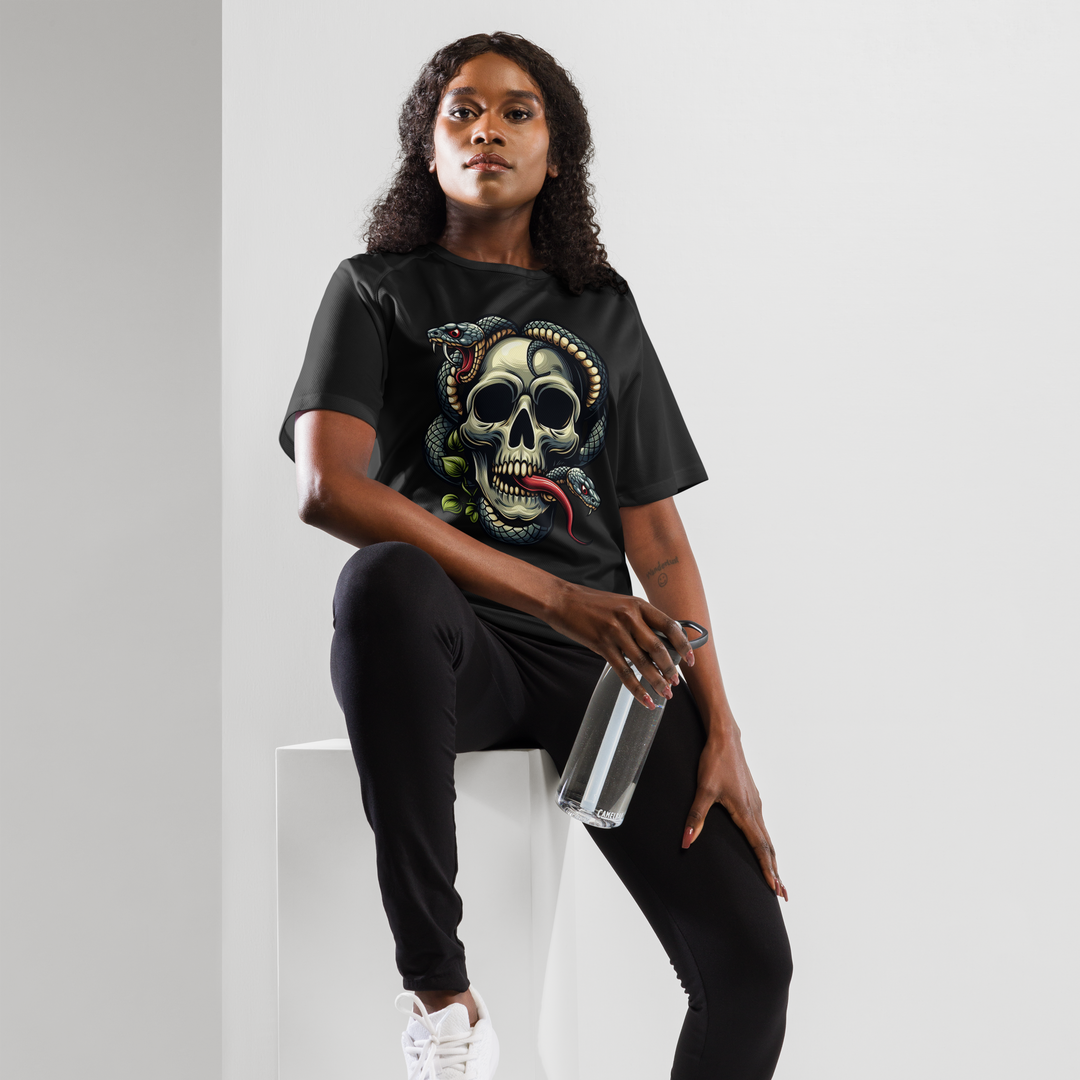 Maglietta sportiva unisex Skull Snake - Gufetto Brand 