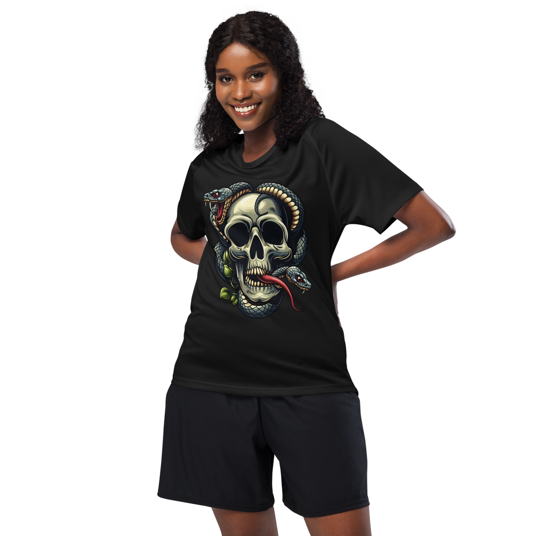 Maglietta sportiva unisex Skull Snake - Gufetto Brand 